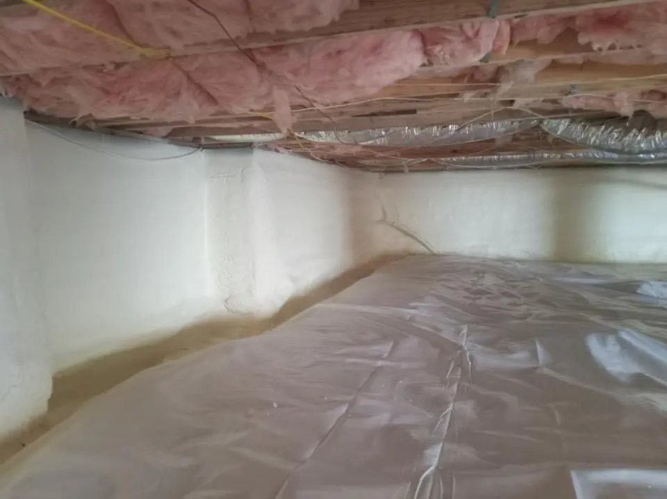 Crawl space encapsulation with closed-cell spray foam for Spray Foam Roofing Repair in Elsa